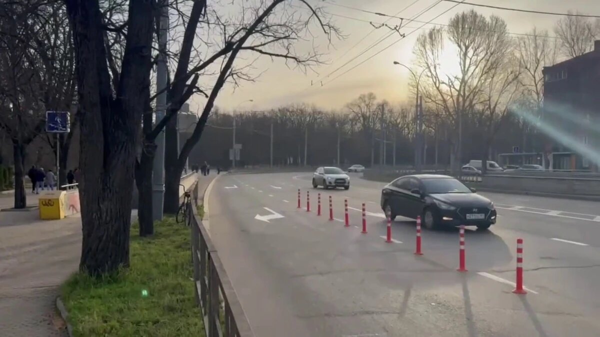 КубанскиеВести.Ру - В Краснодаре изменили схему движения в начале Ростовского шоссе